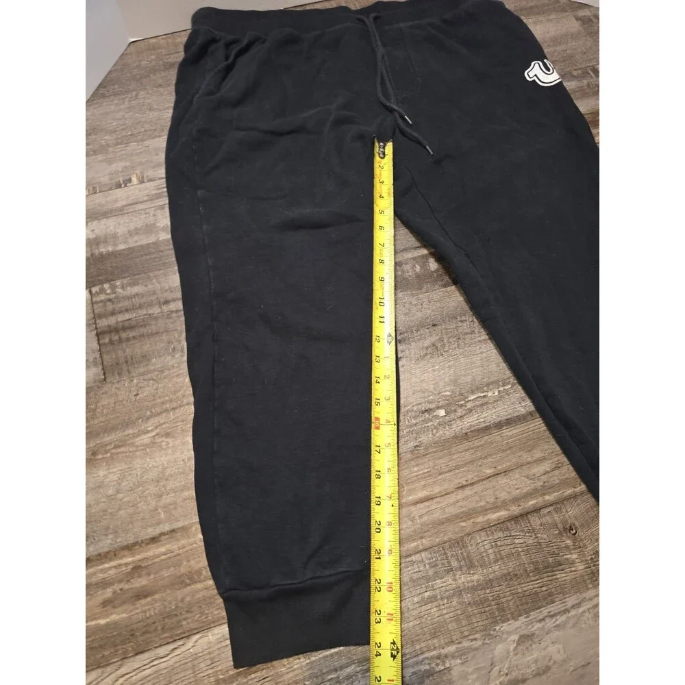 True Religion Sweatpants 2XL Black Logo Joggers            #178